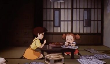 Does anyone know what food they might be eating in this scene from Totoro?