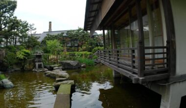 Onsen (hotspring) Hotel in Fukui. Too bad it was a rainy day!