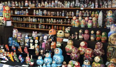 Matryoshka doll shop in Sapporo’s Snow Festival