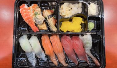 Sushi lunch box sampler...