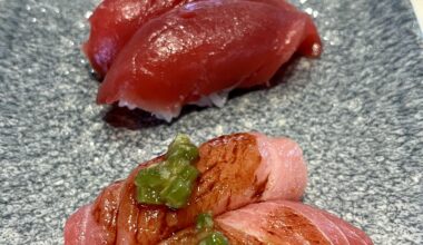 Nigiri Sushi: Kanpachi, Blue Fin, Chu Toro