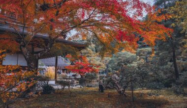 [OC] Ginkakuji during Autumn, Kyoto