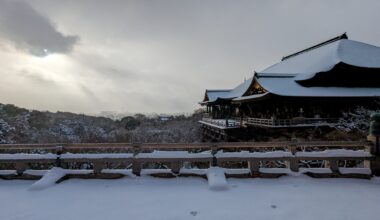 Kiyomizudera after the Jan 2023 snowstorm