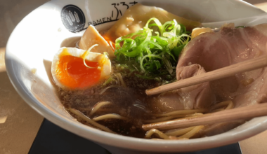 The most beautiful noodle pull I’ve ever seen (Ramen Bros, Nagoya)