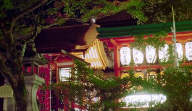 Yasaka Shrine, Kyoto, at night [OC]
