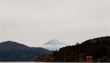 Lake Ashi scenery with Mt. Fuji, Hakone