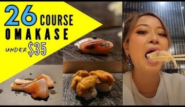 Check out the Cheapest 26 Course Omakase Sushi in Tokyo