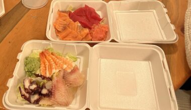 This is $130 worth of sashimi from America’s most northern sushi restaurant: Osaka Restaurant in Utqiagvik, Alaska. This salmon was damn delicious.