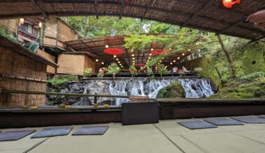 Kawadoko Dining Flowing Somen in Kibune, Kyoto