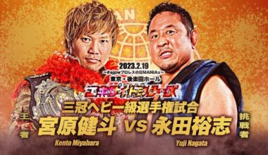 Tomorrow night Yuji Nagata challenges Kento Miyahara for the Triple Crown Heavyweight Championship