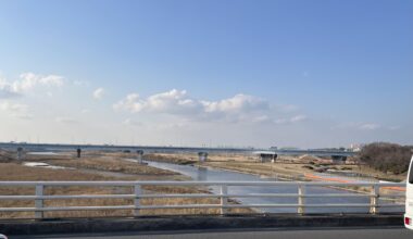 The Tama River by Futako Tamagawa Station