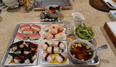 What I did during the Pandemic. Learned to make sushi at home. I never go out anymore, and I eat it 5 x a week. I also lost 100 lbs! That's a whole person! Eat sushi be well.