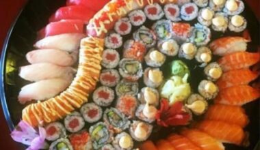 A to-go sushi platter…