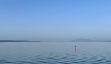 Morning at Lake Shinji, Matsue.