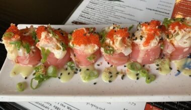 AYCE sushi rolls over last few years