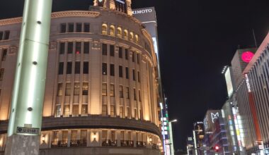 Seiko clock tower in Ginza