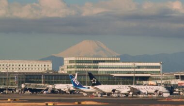 Mount Fuji from the airport