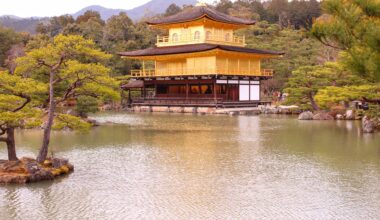 The golden pavilion at Kinkaku-ji, seven years ago today (Kyoto-fu)