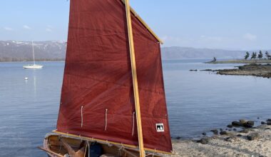 I went sailing today on Lake Toya in Hokkaido