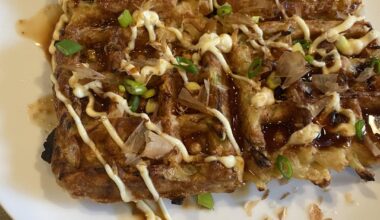 Okonomiyaki waffles