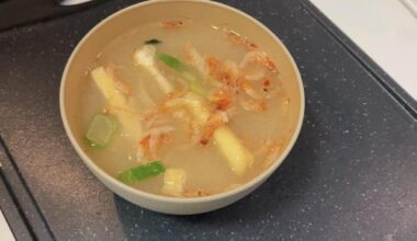 Homemade instant miso soup