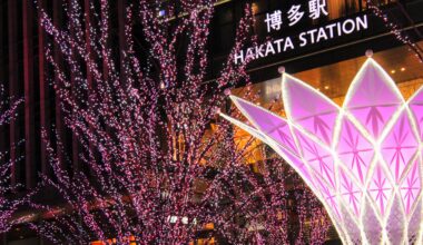 Decorations at Hakata Station, 7 years ago today (Fukuoka-ken)