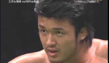 NOAH - Katsuyori Shibata & KENTA vs Mitsuharu Misawa & Go Shiozaki