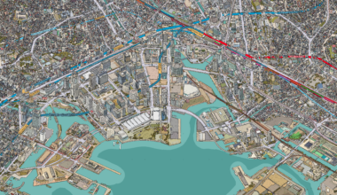 Map I made of Yokohama station rail lines