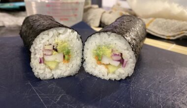 First time making sushi, would love some advice and recommendations on knives! Also would love to know what everyone’s favorite toppings are on their sushi, I’d love to try some new things :)