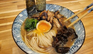 Made ramen at home over the weekend