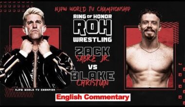 ZSJ defending the NJPWWorld TV title against Blake Christian (from ROH TV debut ep) free on YouTube