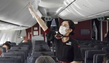 70% of Japan flight attendants report photos taken of them secretly