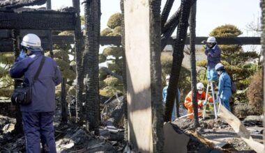 Man arrested for arson after fire kills 3 at his family home in Nagano