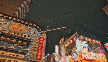 Visited Shinsekai (Osaka) to take a picture of the iconic puffer fish, but only an empty pole remains [OC]