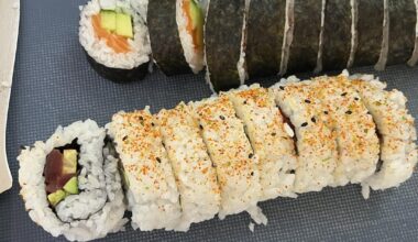 Homemade sushi