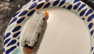 I made a Philadelphia roll for the first time