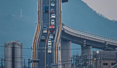 Eshima Ohashi Bridge, Tottori, Japan