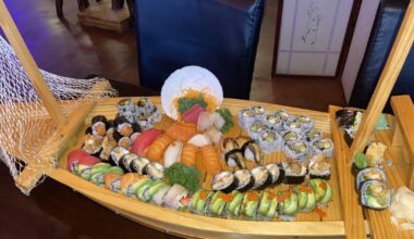 My first sushi boat!