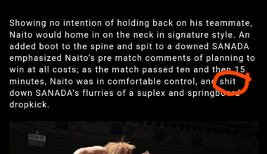 If Naito really did this during the match I fully understand Sanada's decision.