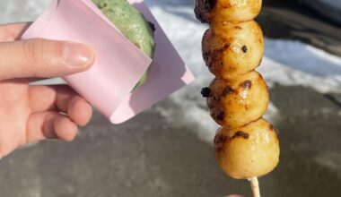 Two types of dango