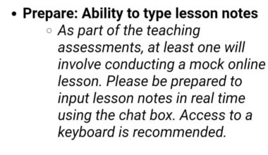 Gaba Interview preparation, looking for advice on mock lesson.