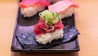 platter of maguro cuts