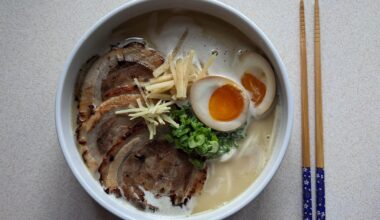 my first completely homemade Tonkotsu-Ramen