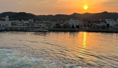 Sunset today by Naoshima