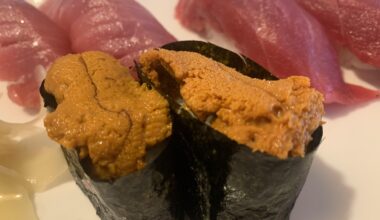 Mmmmmm 👩‍🦳 fatty tuna, bluefin and Uni 🍣 heaven