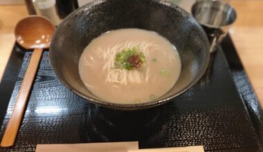 Tonkotsu Ramen from a new restaurant in Ueno.