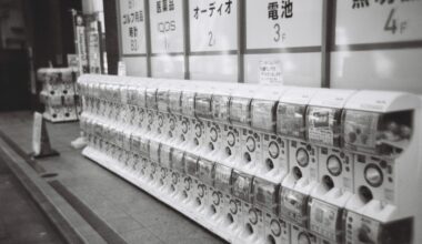 Capsule Machines outside Yodobashi Shinjuku - Holga 120FN - Ilford XP2 Super