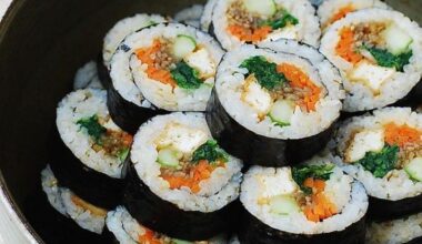 Vegan kimbap