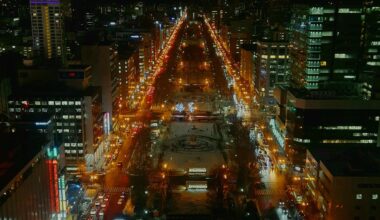 City Lights in Sapporo, Hokkaido