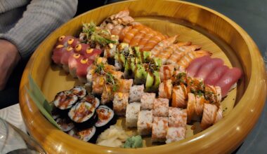 Sushi in London, Sticks n Sushi Soho, 150£ incl VAT, was very decent although i prefer just classical Omakase Nigiri. Cheers my friends!
